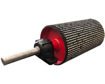 คอนเวียร์เบลท์คอนเวียร์เก้าอุ่นเซรามิก Drive Pulley Anti Slip Wear Resistant สําหรับระบบเหมืองแร่