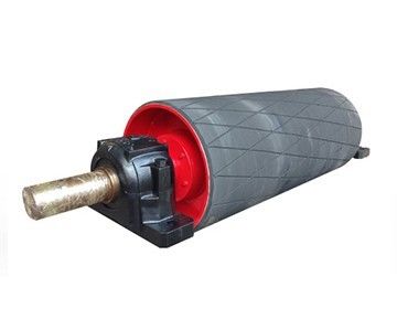 เพชรยางย้อนหลังกลอง pulley เข็มขัดหัวขนส่ง pulley สําหรับการทํางานต่อต้านการลื่น